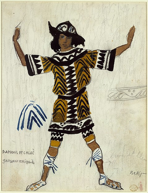 Costume design for a Brigand Boy in the Ballet 'Daphnis and Ch,16x12"(A3) Poster