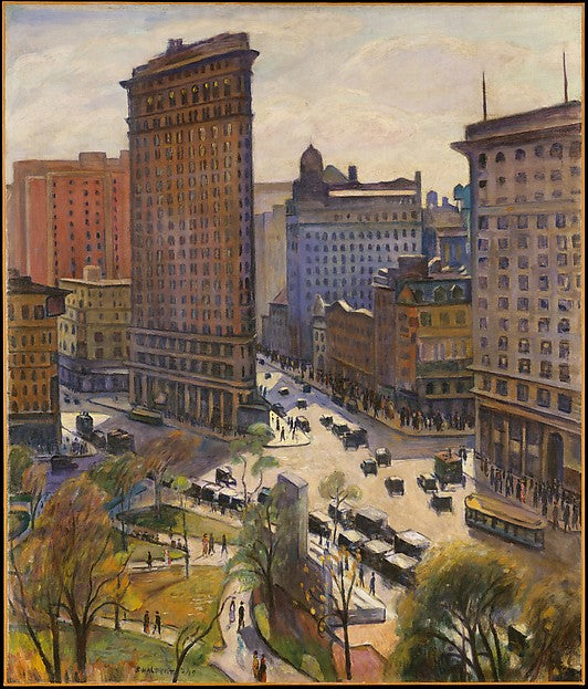 Samuel Halpert - The Flatiron Building 1919, Poster Print Wall Art