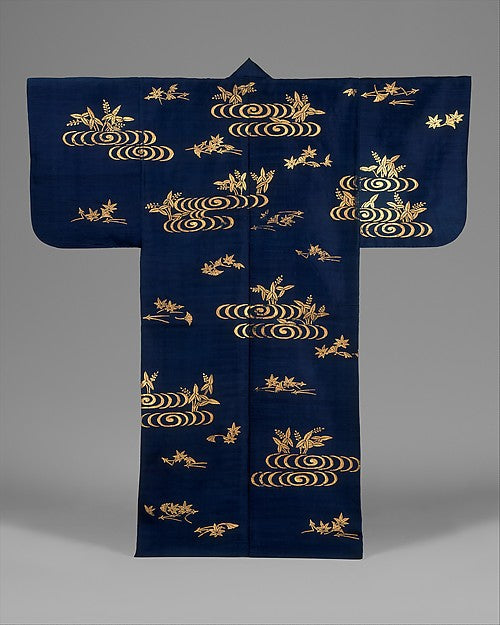,Noh Costume with Water, Water Plants, and Leaves,16x12"(A3) Poster