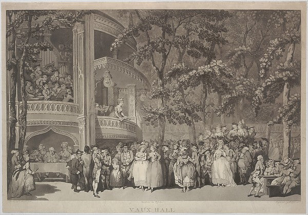 Vauxhall Gardens June 28,1785-after Thomas Rowlandson,Robert,  Poster Print Wall Art
