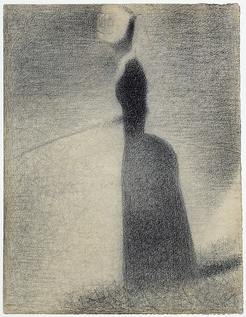 A Woman Fishing 1884-Georges Seurat,16x12"(A3) Poster