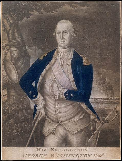 His Excellency George Washington Esq-r. c1777-After Charles Wi,16x12