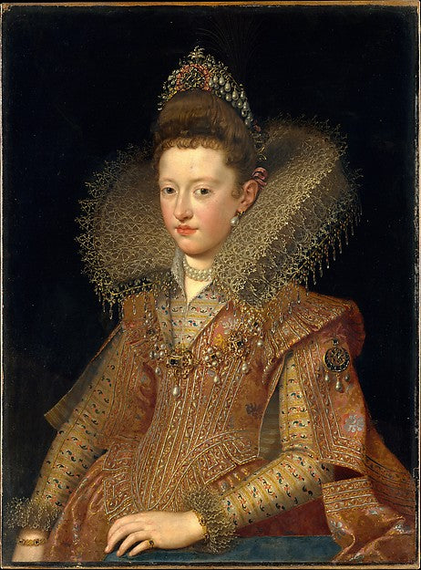 Frans Pourbus the Younger:Margherita Gonzaga  Princess of Ma-16x12"(A3) Poster