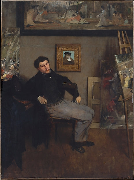 Edgar Degas:James-Jacques-Joseph Tissot c1867–68-16x12