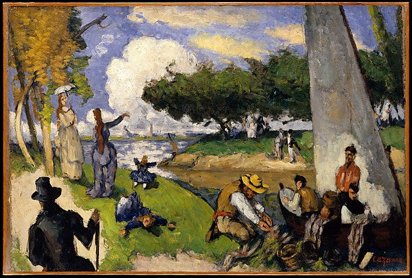 Paul Cézanne:The Fishermen c1875-16x12"(A3) Poster