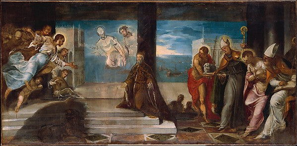 Jacopo Tintoretto:Doge Alvise Mocenigo Presented to the Rede-16x12"(A3) Poster