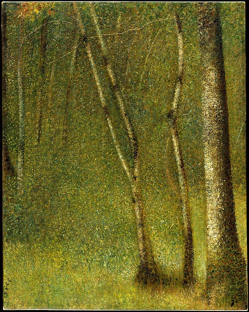 Georges Seurat:The Forest at Pontaubert 1881-16x12"(A3) Poster