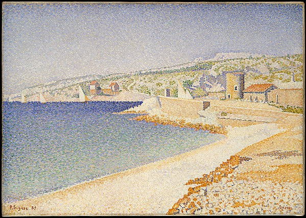 Paul Signac:The Jetty at Cassis Opus 198 1889-16x12"(A3) Poster