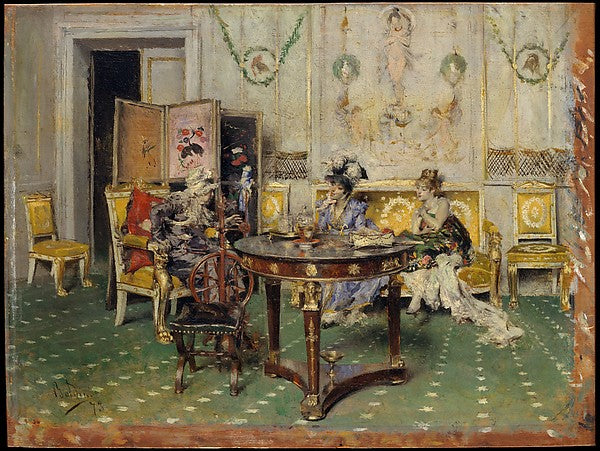 Giovanni Boldini:Gossip 1873-16x12"(A3) Poster