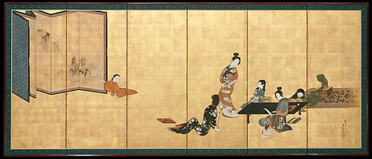 ,Parody of the Four Accomplishments second half of the,Classic Ming China Image,16x12"(A3) Poster