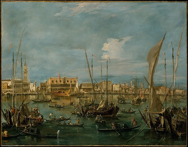 Francesco Guardi:Venice from the Bacino di San Marco c1765-16x12"(A3) Poster