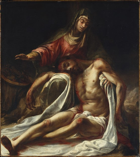Juan de Valdés Leal:Pietà c1657–60-16x12"(A3) Poster
