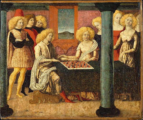 Liberale da Verona:The Chess Players c1475-16x12"(A3) Poster