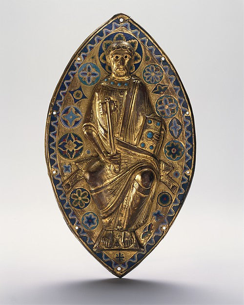 :Plaque with Saint Peter in Glory c1185–1200-16x12