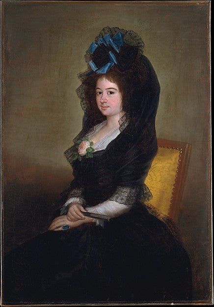 Attributed to Goya:Narcisa Barañana de Goicoechea -16x12"(A3) Poster