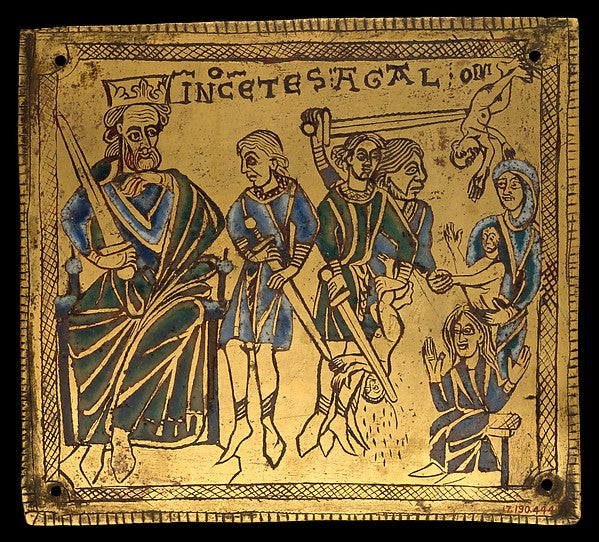 :Plaque with the Massacre of the Innocents c1150-16x12"(A3) Poster