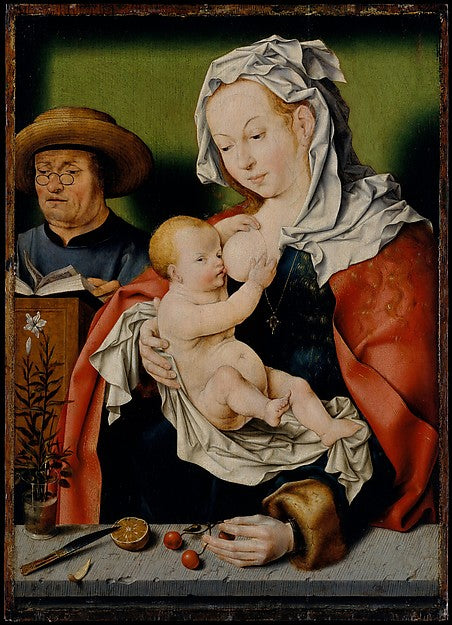 Workshop of Joos van Cleve:The Holy Family c1515-16x12"(A3) Poster