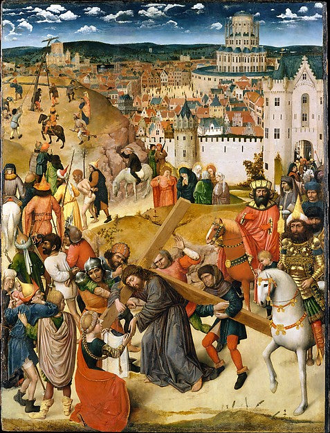 North Netherlandish Painter:Christ Bearing the Cross -16x12"(A3) Poster