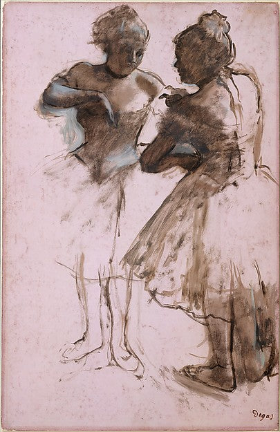 Edgar Degas:Two Dancers 1873-16x12