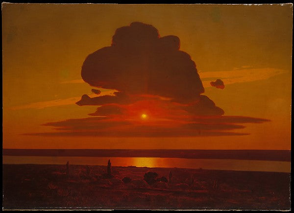 Arkhip Ivanovich Kuindzhi:Red Sunset on the Dnieper 1905–8-16x12"(A3) Poster