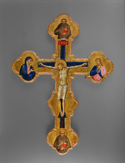 Master of the Orcagnesque Misericordia:Crucifix 1370–75-16x12"(A3) Poster