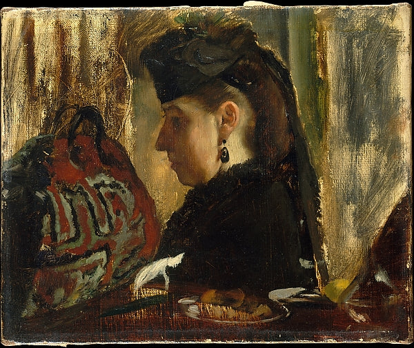 Edgar Degas:Mademoiselle Marie Dihau 1867–68-16x12