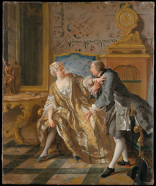 Jean François de Troy:The Garter 1724-16x12"(A3) Poster