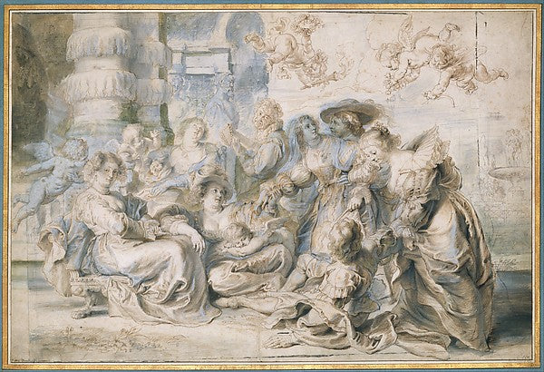 The Garden of Love  c1633–35-Peter Paul Rubens, Workshop of Pe,16x12"(A3) Poster