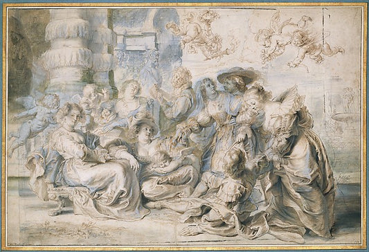 The Garden of Love  c1633–35-Peter Paul Rubens, Workshop of Pe,16x12"(A3) Poster