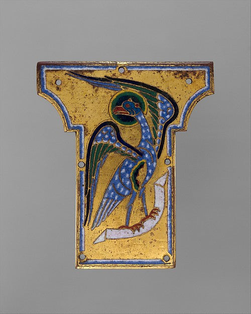 :Plaque from a Cross with the Eagle of Saint John c1185–95-16x12"(A3) Poster