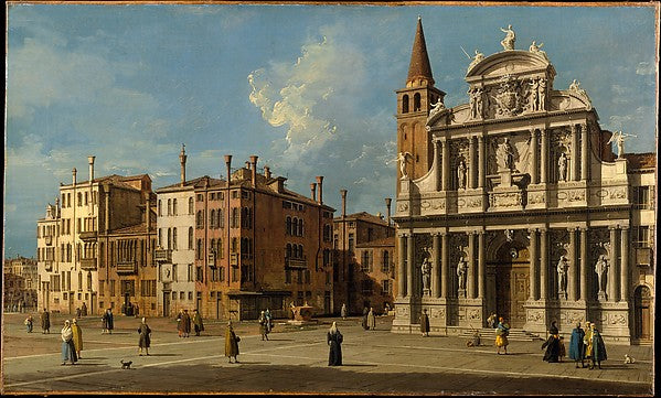 Canaletto:Campo Santa Maria Zobenigo Venice c1725-16x12"(A3) Poster