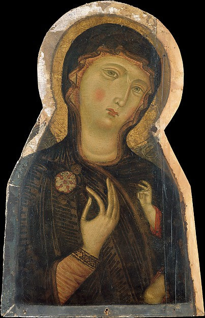 Master of the Magdalen:Madonna and Child c1280-16x12"(A3) Poster