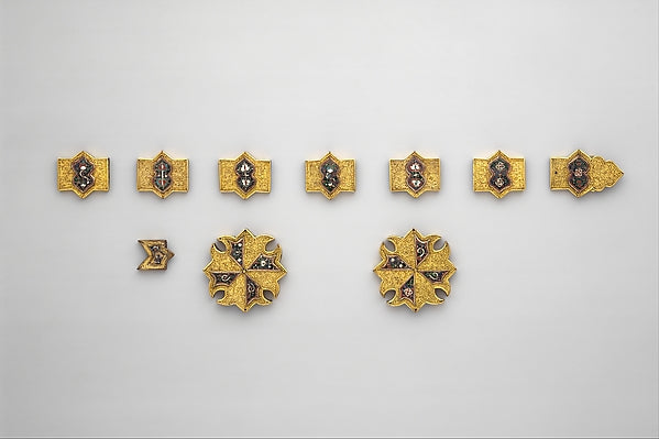 :Horse Bridle or Belt Ornaments 1400–1500-16x12"(A3) Poster