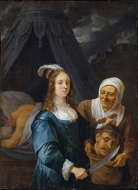 David Teniers the Younger:Judith with the Head of Holofernes-16x12"(A3) Poster