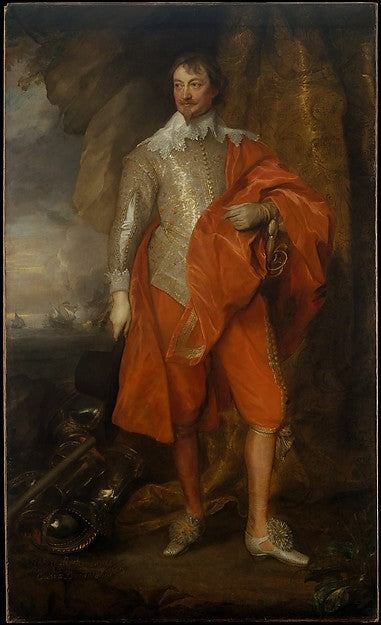 Anthony van Dyck:Robert Rich  Second Earl of Warwick c1632–3-16x12"(A3) Poster