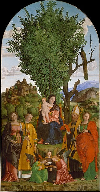 Girolamo dai Libri:Madonna and Child with Saints c1520-16x12"(A3) Poster