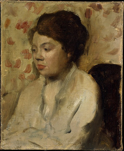 Edgar Degas:Portrait of a Young Woman c1885-16x12"(A3) Poster