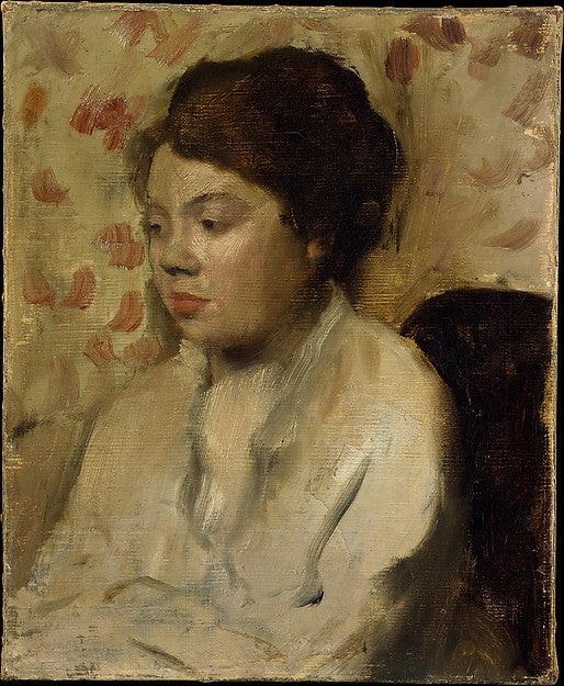 Edgar Degas:Portrait of a Young Woman c1885-16x12