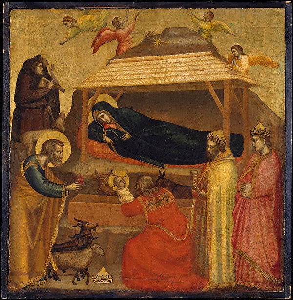 Giotto di Bondone:The Adoration of the Magi possibly c1320-16x12"(A3) Poster