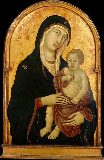 Workshop of Ugolino da Siena:Madonna and Child c1325-16x12"(A3) Poster