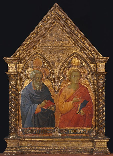 Bartolomeo Bulgarini:Saints Matthias and Thomas c1350-16x12"(A3) Poster