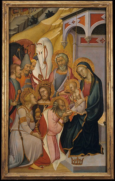 Bartolo di Fredi:The Adoration of the Magi c1390-16x12"(A3) Poster