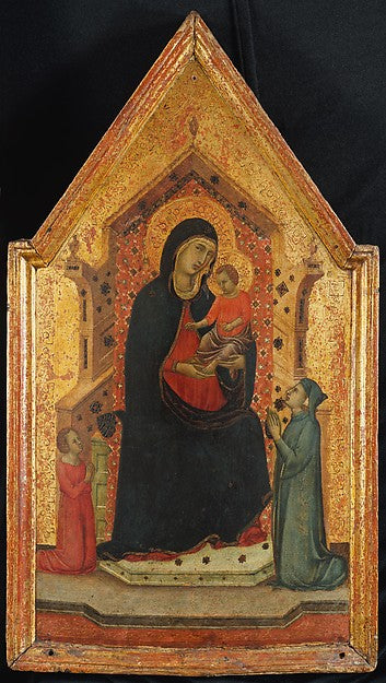 Goodhart Ducciesque Master:Madonna and Child Enthroned with -16x12"(A3) Poster