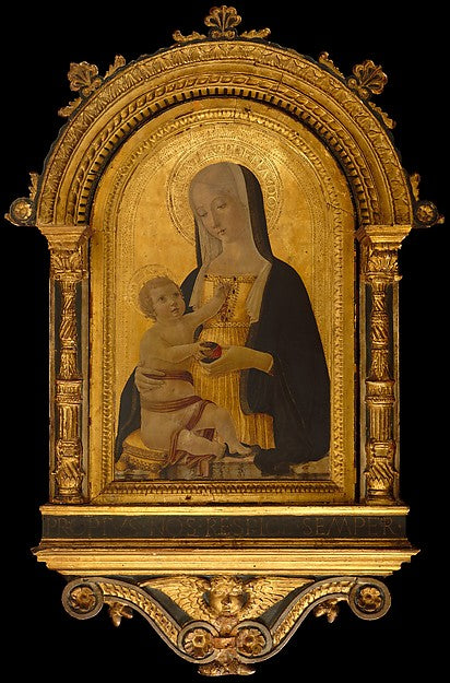 Benvenuto di Giovanni:Madonna and Child c1470-16x12"(A3) Poster