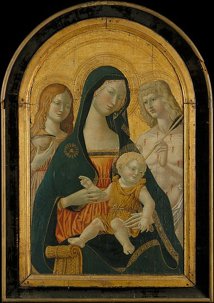 Icilio Federico Ioni:Madonna and Child with Saints Mary Magd-16x12"(A3) Poster