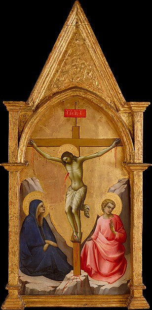 Lorenzo Monaco  c1370–1425 Florence ):The Crucified Christ b-16x12"(A3) Poster