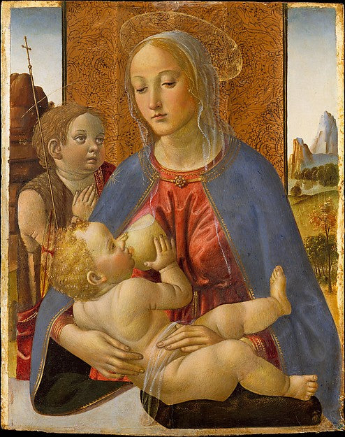 Cosimo Rosselli:Madonna and Child with the Young Saint John -16x12"(A3) Poster