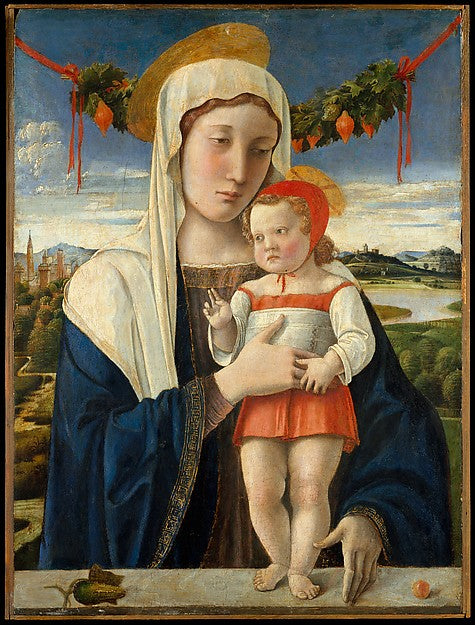 Giovanni Bellini:Madonna and Child c1470-16x12"(A3) Poster