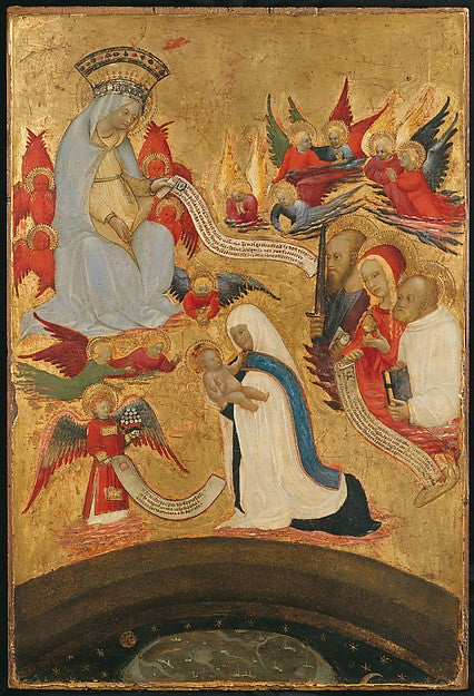Antonio del Massaro da Viterbo:Santa Francesca Romana Holdin-16x12"(A3) Poster