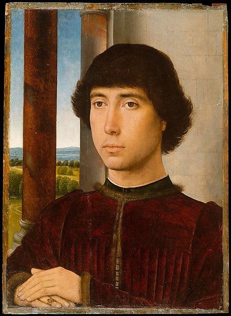 Hans Memling:Portrait of a Young Man c1472–75-16x12"(A3) Poster
